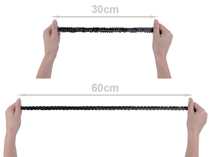 Liseré élastique avec sequins, largeur 30 mm