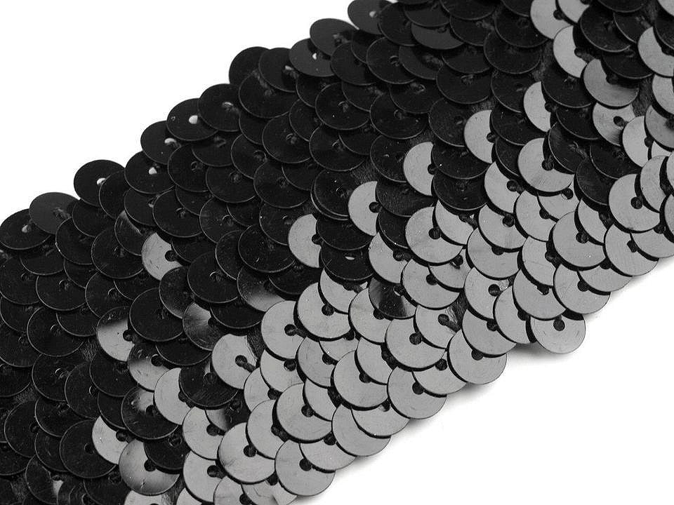 Liseré élastique avec sequins, largeur 45 mm