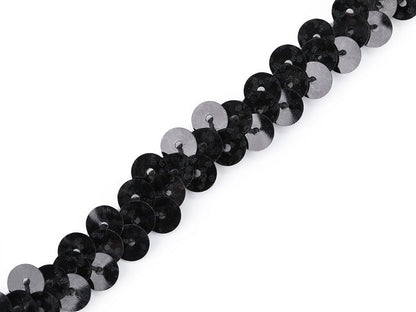 Liseré élastique à sequins, largeur 10 mm