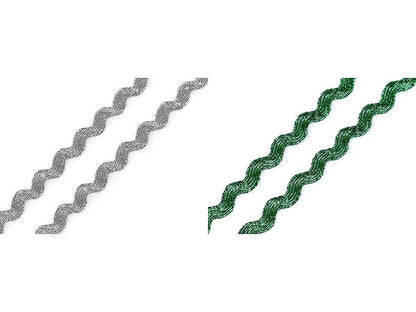 Ruban Ric Rac Arc-en-ciel, largeur 5 mm - 13.5m