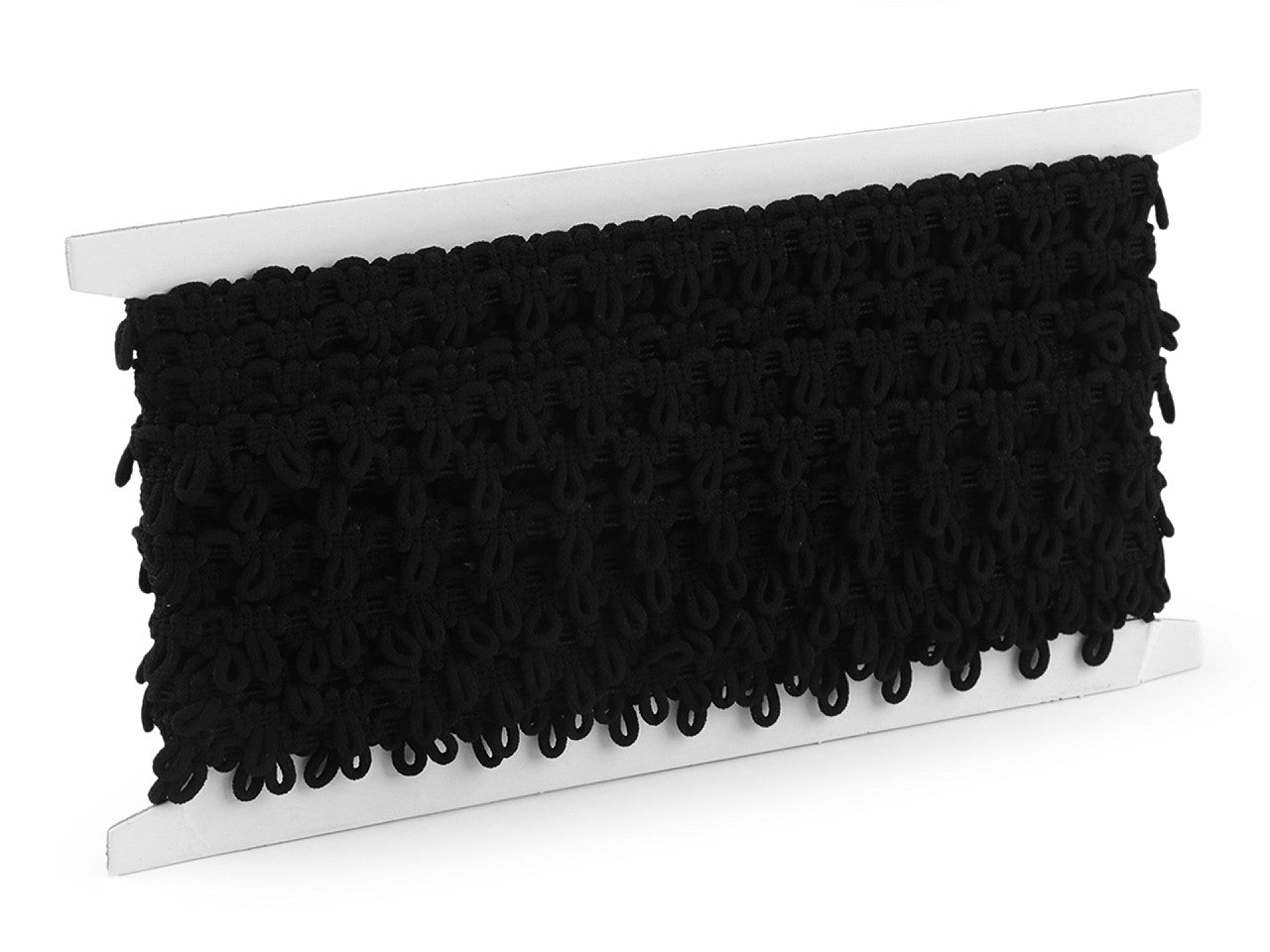 Liseré avec œillet élastique pour boutons, largeur 15 mm