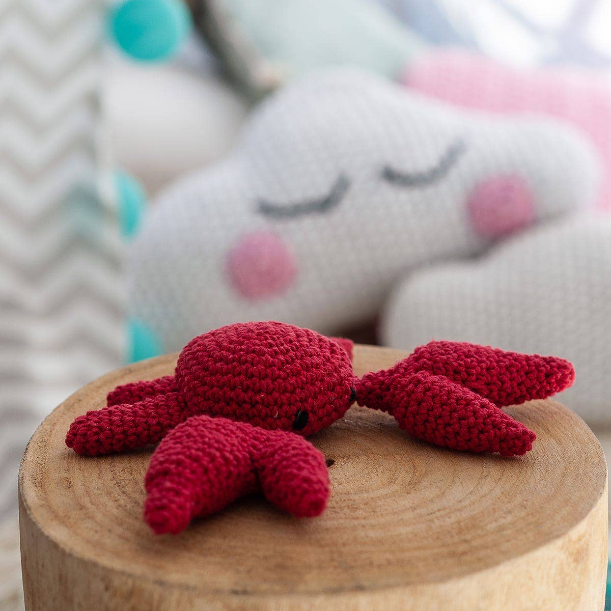 Hoooked - Kit de crochet DIY Crabe Cool Toby Eco Barbante