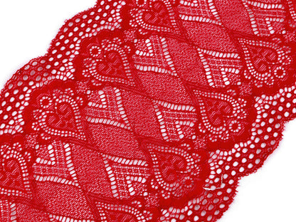 Dentelle élastique/Chemin de table, largeur 18 cm