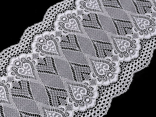 Dentelle élastique/Chemin de table, largeur 18 cm