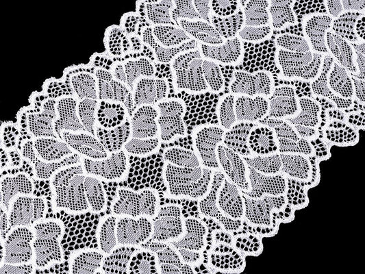 Dentelle élastique/Chemin de table, largeur 15,5 cm
