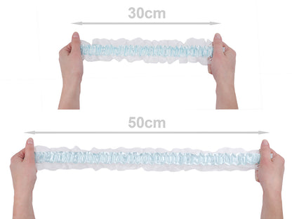 Élastique à volants pour jarretière, largeur 65 mm