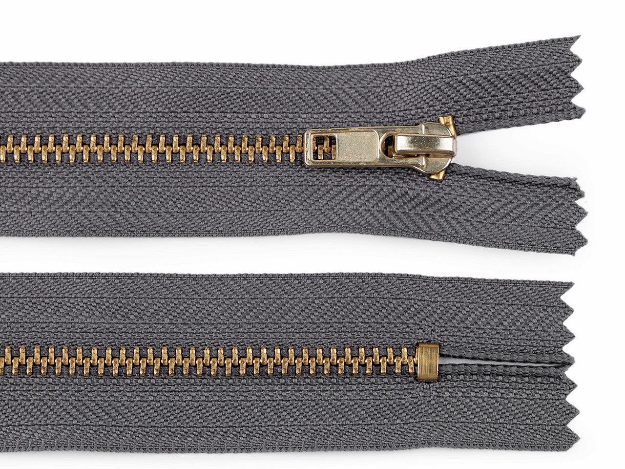 FAG métallique pour pantalon, largeur 4 mm, longueur 10 cm