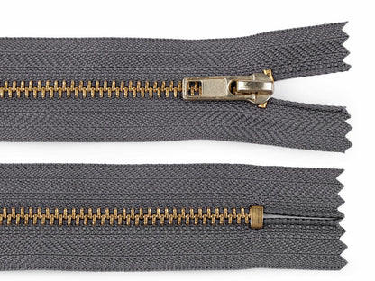 FAG métallique pour pantalon, largeur 4 mm, longueur 10 cm