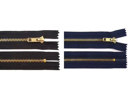 FAG métallique pour pantalon, largeur 4 mm, longueur 10 cm