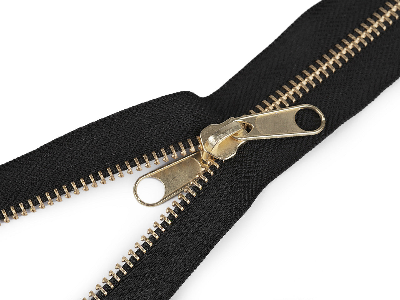 FAG pour tente, largeur no 5, avec glissière en laiton double face, longueur 200 cm