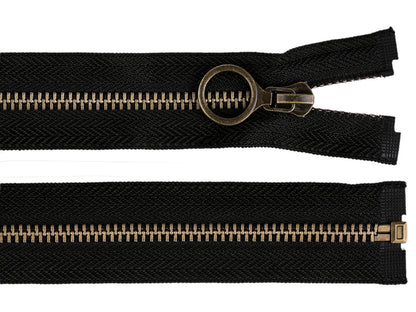 FAG métallique No5 60cm avec glissière décorative - 1pc