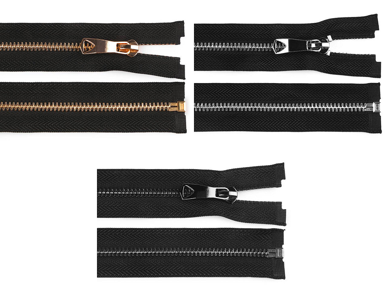 FAG métallique No5 65cm avec glissière décorative