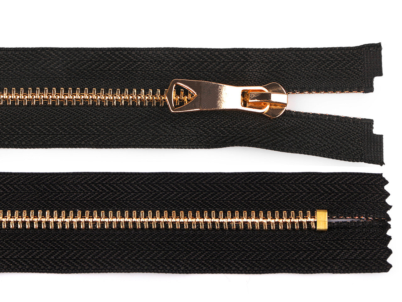 FAG métallique No5, longueur 18 cm, avec glissière décorative