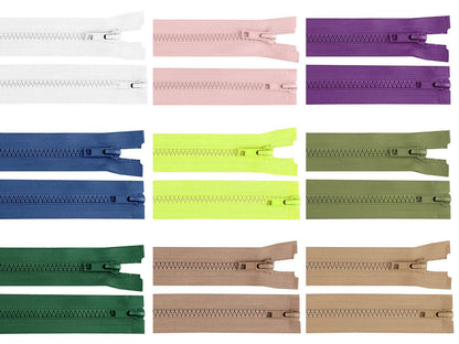 FAG bidirectionnelle en plastique No 5 séparable 2 curseurs 65cm séparable