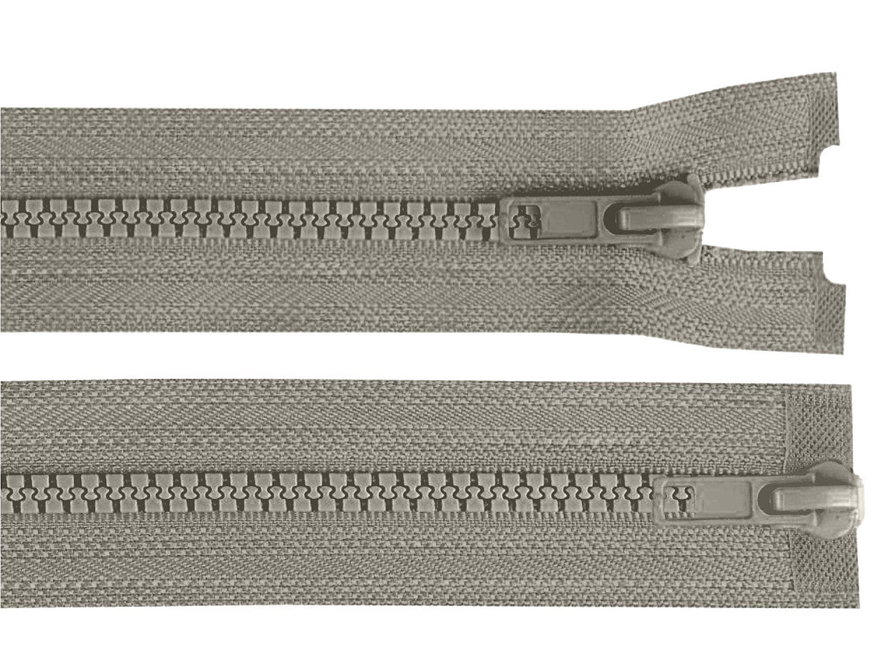 Fermeture Éclair bidirectionnelle en plastique No 5, extrémité ouverte, 2 glissières, longueur 85 cm, pour veste