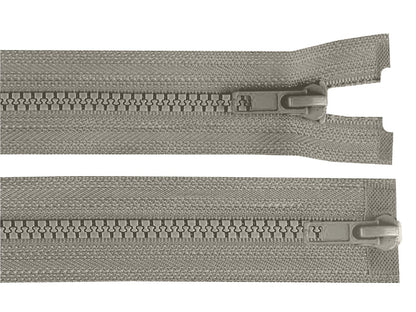 Fermeture Éclair bidirectionnelle en plastique No 5, extrémité ouverte, 2 glissières, longueur 85 cm, pour veste