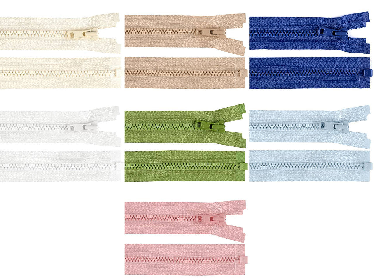 FAG YKK en plastique, No3, longueur 35 cm
