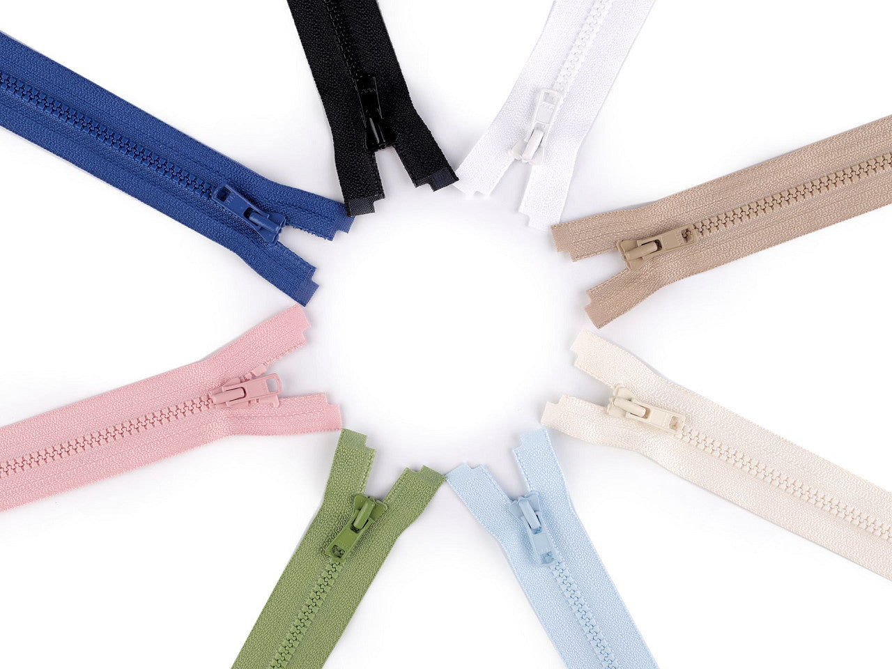 FAG YKK en plastique, No3, longueur 45 cm