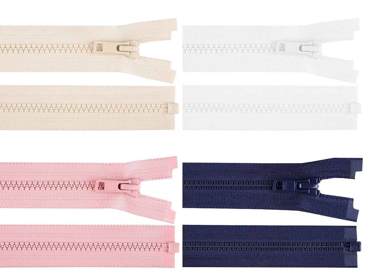 FAG YKK en plastique, No5, longueur 50 cm, séparable