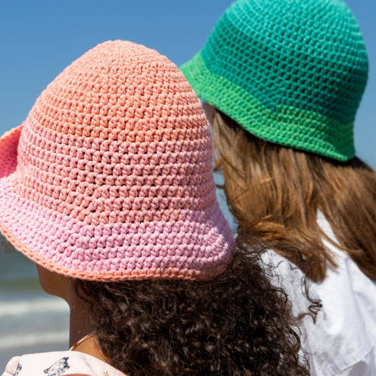 Hoooked - Kit de crochet DIY chapeau d'été rose glacé