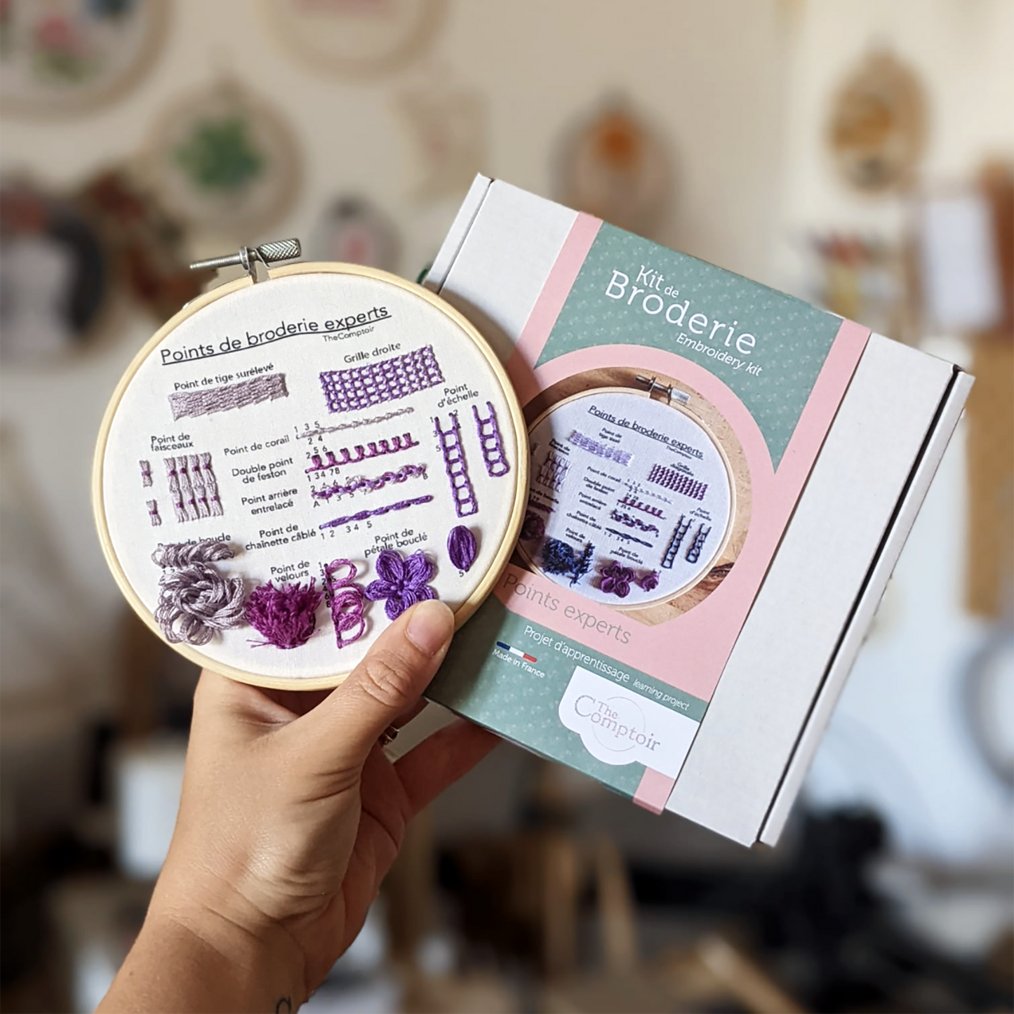 Expert stitch embroidery learning kit