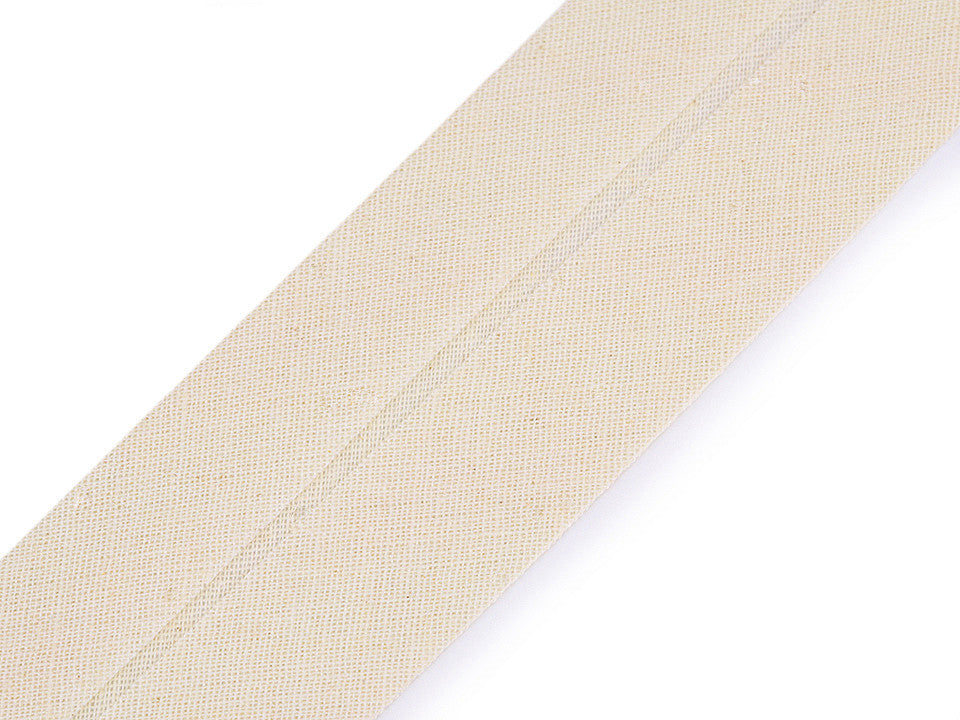 Ruban de biais en coton, largeur pliée 40 mm