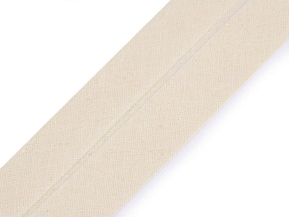 Ruban de biais en coton, largeur pliée 40 mm