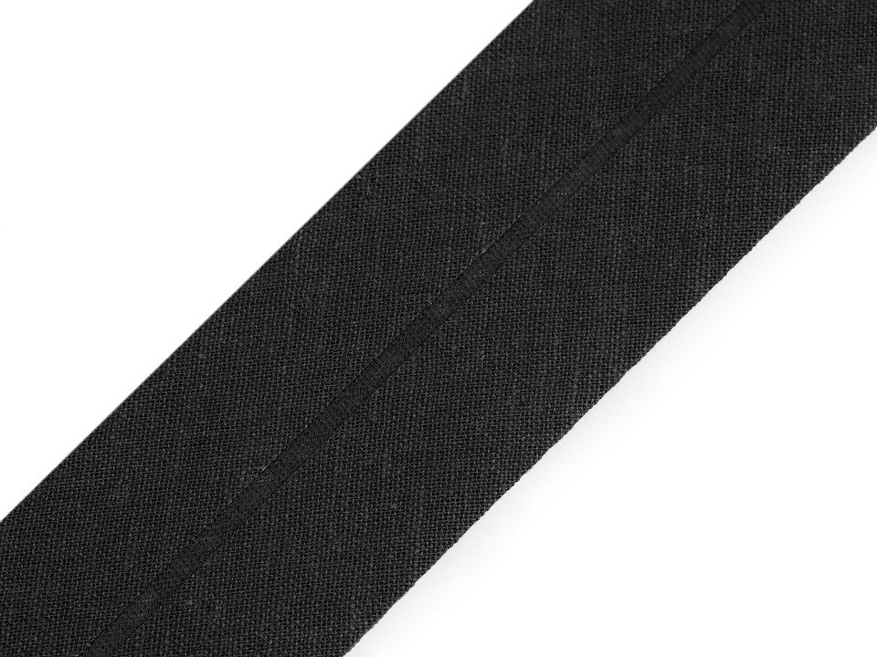 Ruban de biais en coton, largeur pliée 40 mm