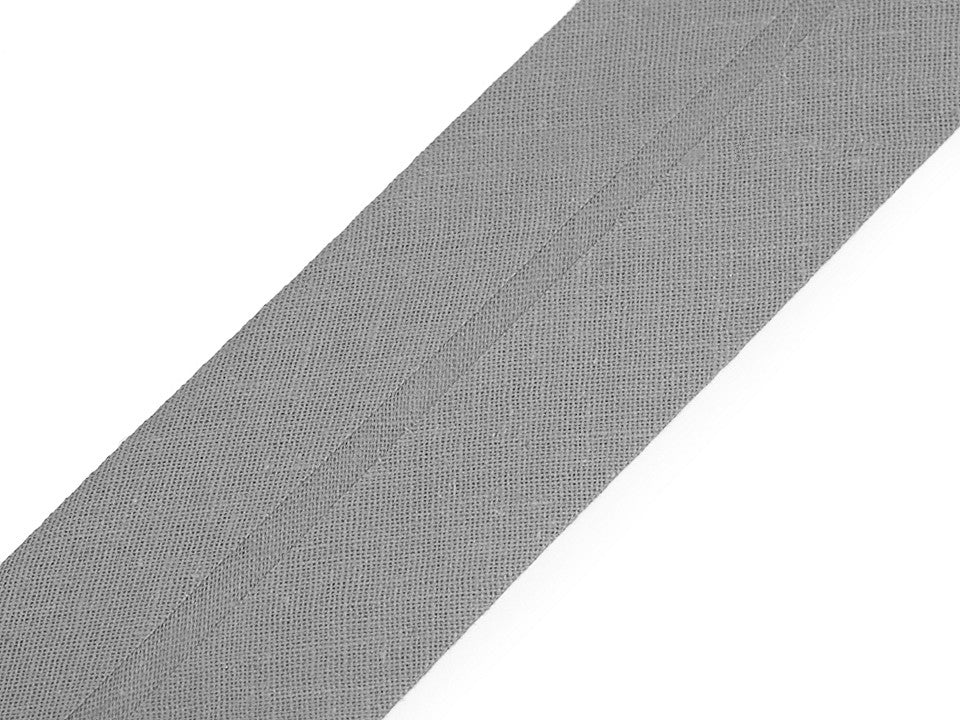 Ruban de biais en coton, largeur pliée 40 mm