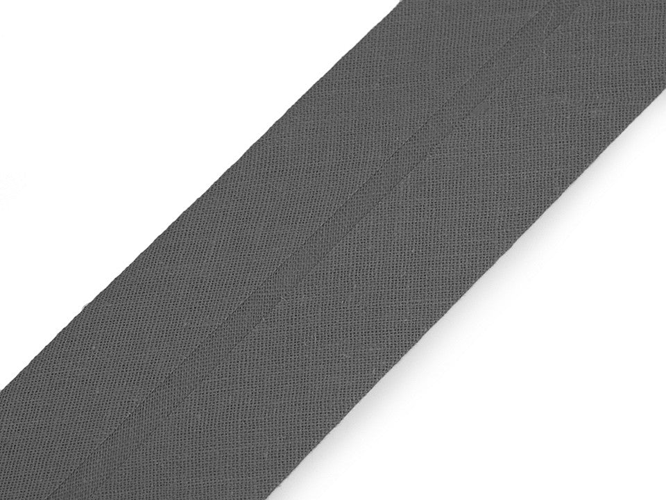 Ruban de biais en coton, largeur pliée 40 mm