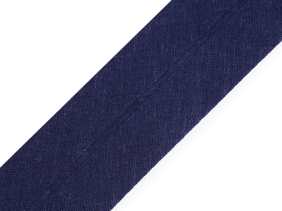 Ruban de biais en coton, largeur pliée 40 mm