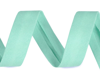 Ruban de biais en coton, largeur pliée 20 mm, élastique