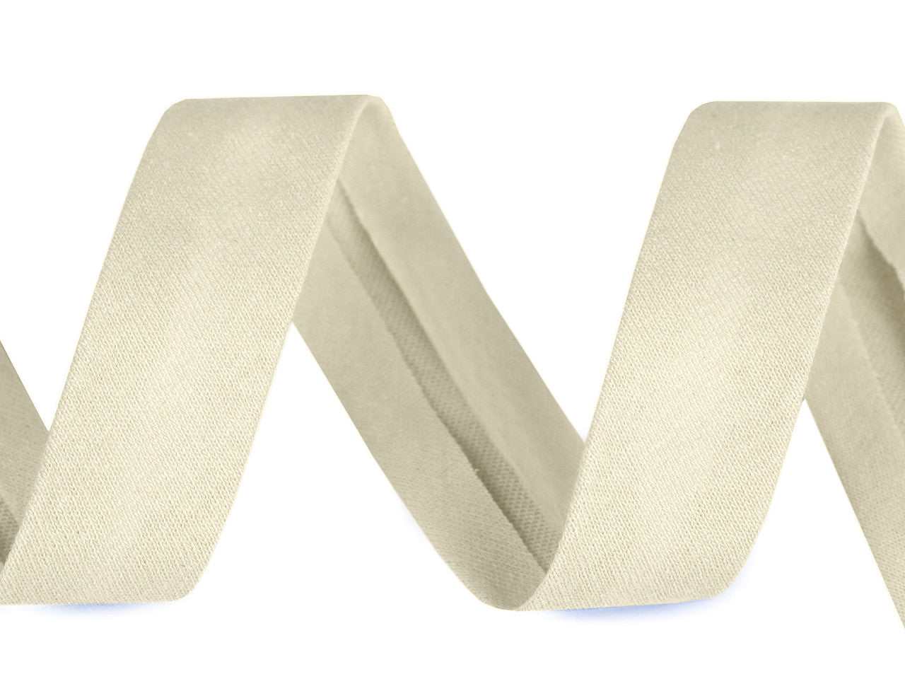 Ruban de biais en coton, largeur pliée 20 mm, élastique