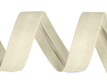 Ruban de biais en coton, largeur pliée 20 mm, élastique