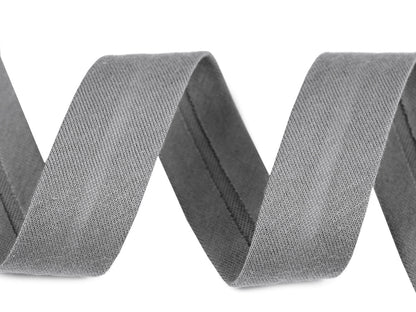 Ruban de biais en coton, largeur pliée 20 mm, élastique