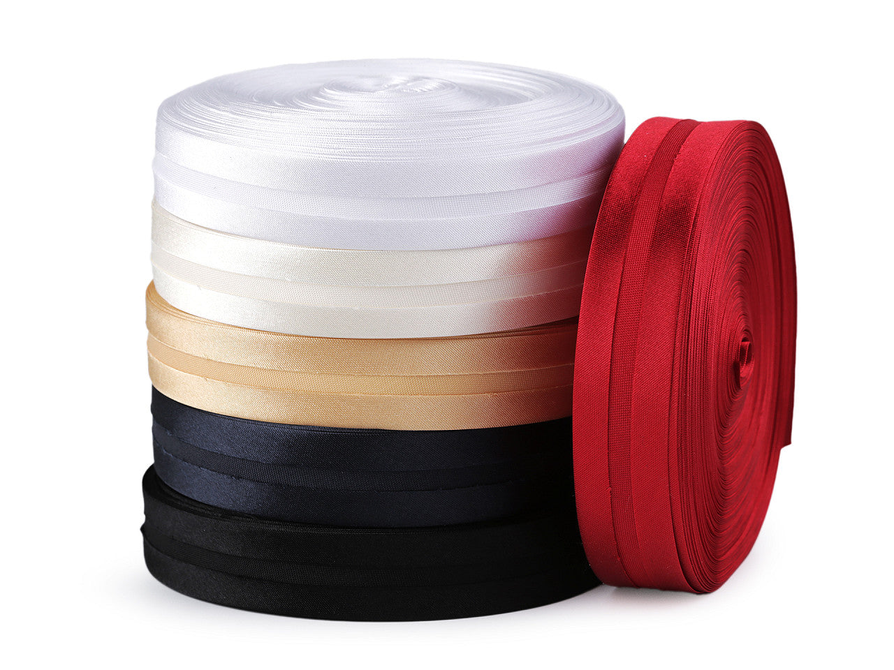 Biais satiné, largeur pliée 20 mm - 25m