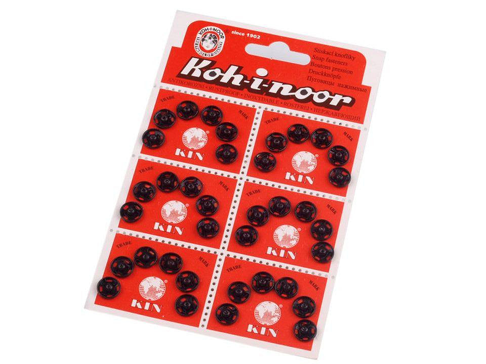 Boutons pression en métal, tailles 1 et 2 - 6carte