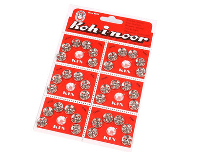 Boutons pression en métal, taille 4 - 6carte