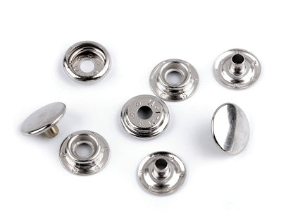 Boutons pression, Ø 15 mm (AM6), pour tissus épais, en vrac - 100pc