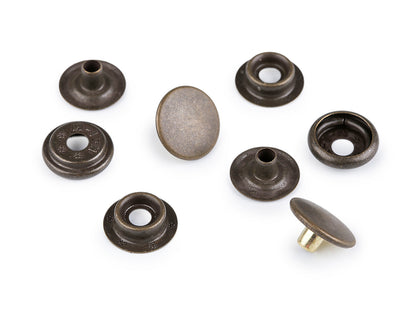 Boutons pression, Ø 15 mm (AM6), pour tissus épais, en vrac - 100pc