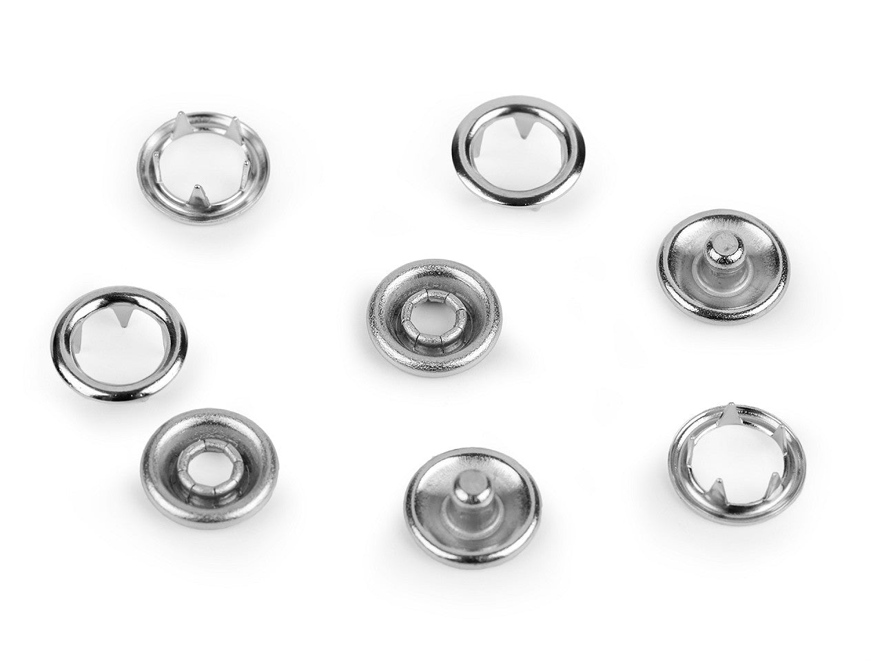 Boutons pression Roland Baby, Ø 10 mm, pour tissus fins, en vrac - 500pc