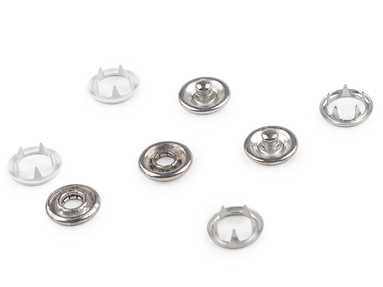 Boutons pression Roland Baby, Ø 10 mm, pour tissus fins, en vrac - 500pc
