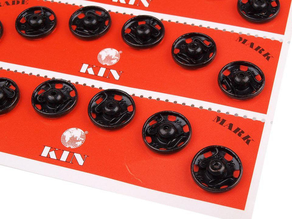 Boutons pression en métal, taille 6 - 4carte