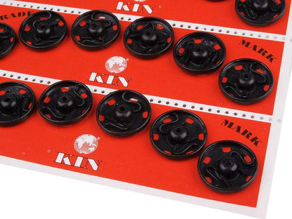 Boutons pression en métal, taille 7 - 4carte