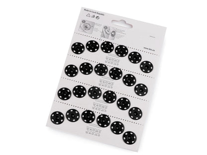 Boutons pression en métal, taille 7 - 4carte
