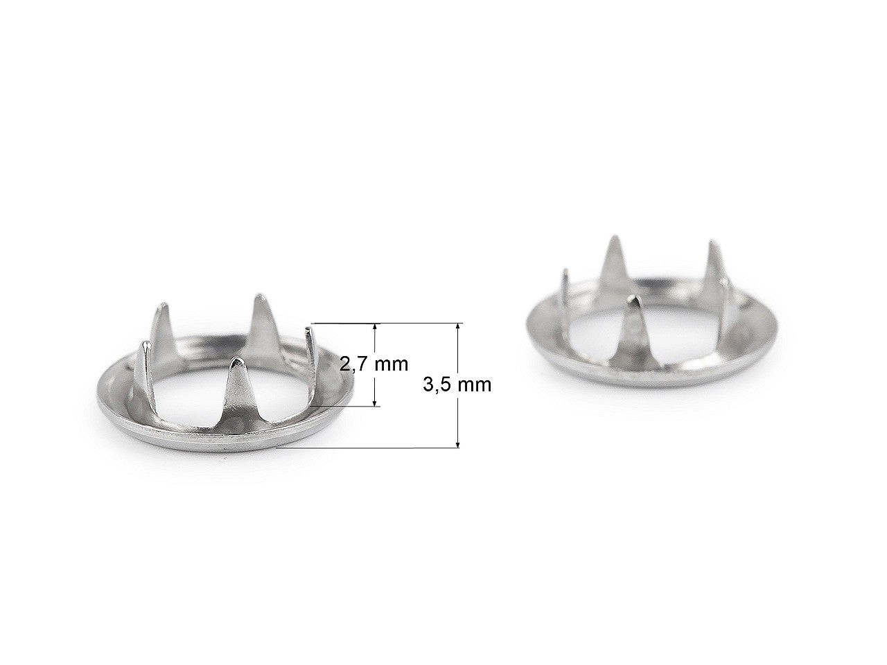 Boutons pression Roland Baby, Ø 10 mm, pour tissus fins - 1carte