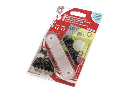 Boutons pression Roland Baby, Ø 10 mm, pour tissus fins - 1carte