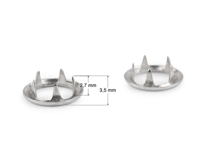 Boutons pression Roland Baby, Ø 10 mm, pour tissus fins, vernis coloré - 1carte