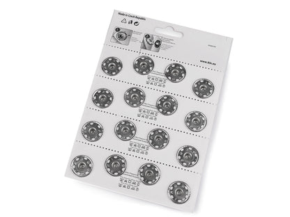 Boutons pression en métal, taille 8 - 4carte