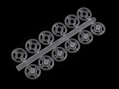 Boutons pression en plastique, Ø 7 mm - Ø 15 mm - par 50